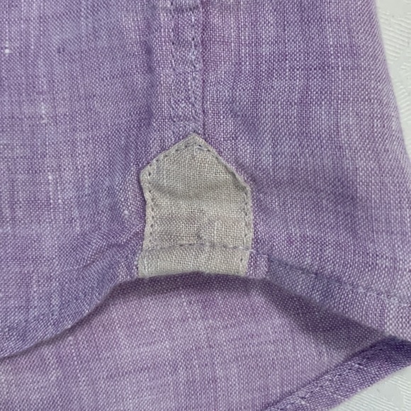 Report Collection Men’s 100% Linen Button Down Shirt - Picture 6 of 13